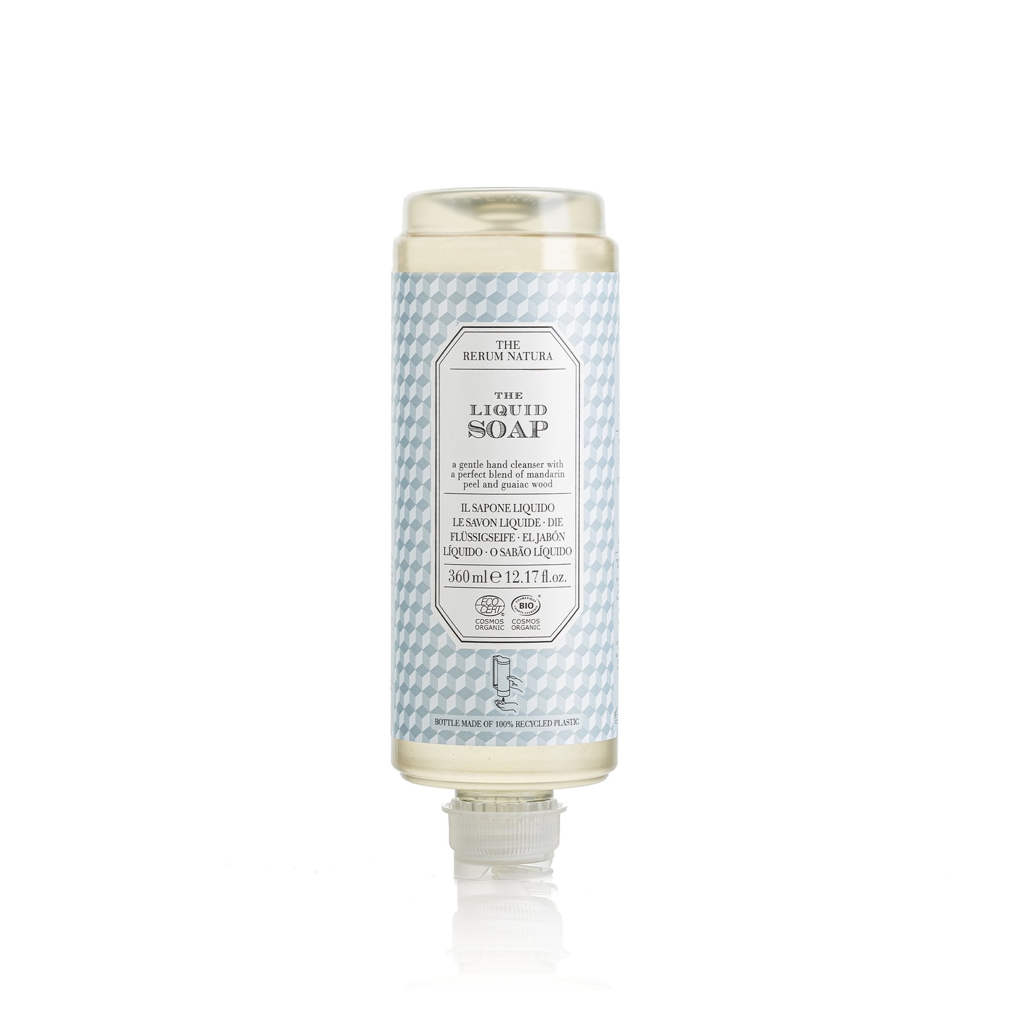 PCYR360LMRN Sapone liquido in flacone in pet riciclato 360 ml