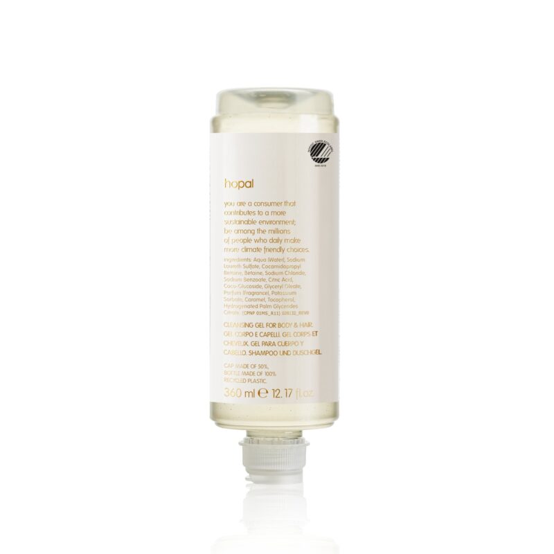 Gel doccia in flacone 360 ml in pet riciclato