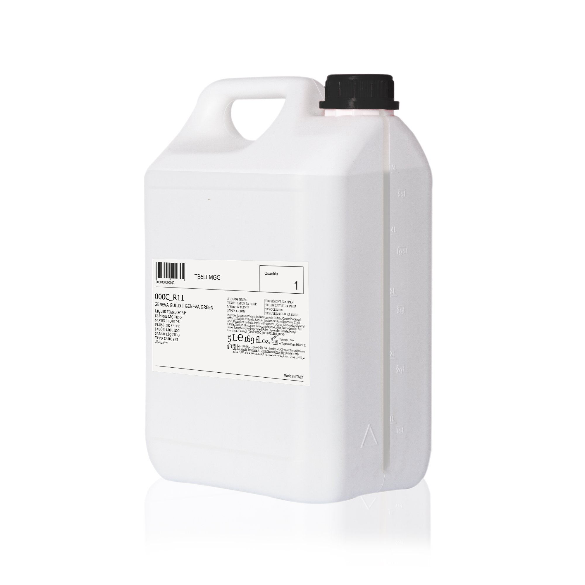 TB5LLMGR Ricarica 5 Litri in tanica di sapone liquido mani.