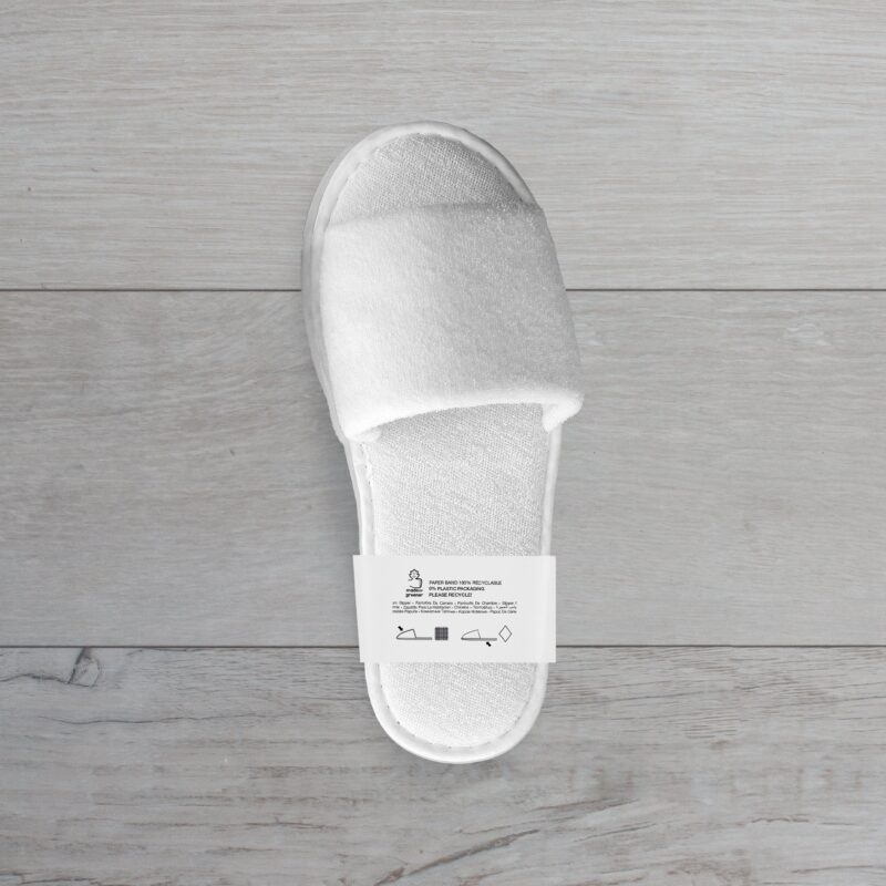 Pantofole In Spugna Premium Antiscivolo - 10 Paia Ciabatte Ospiti Morbide E Traspiranti - Foto 7