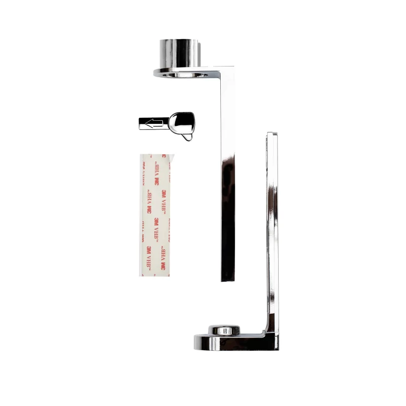 staffa per dispenser argentata